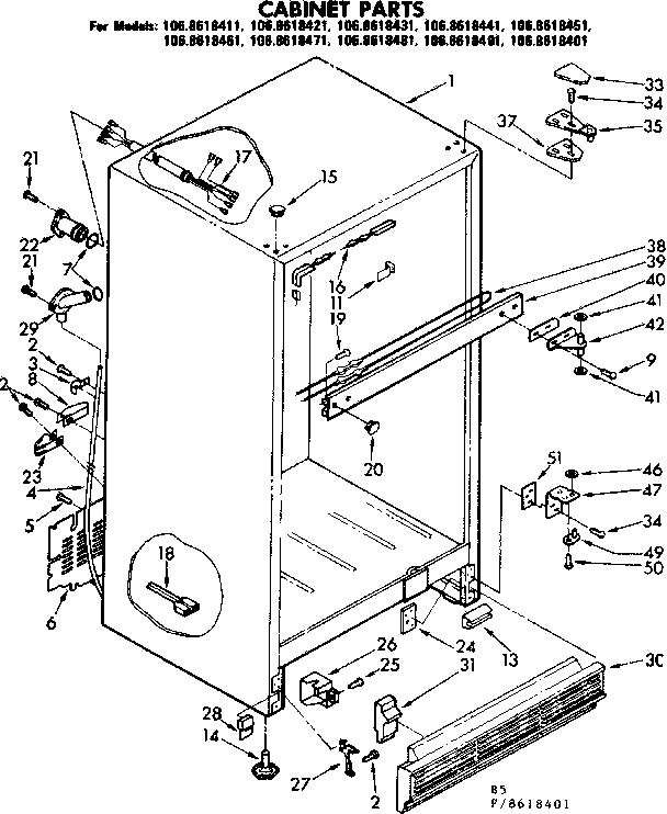 Cabinet parts