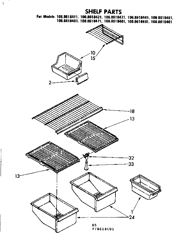 Shelf parts