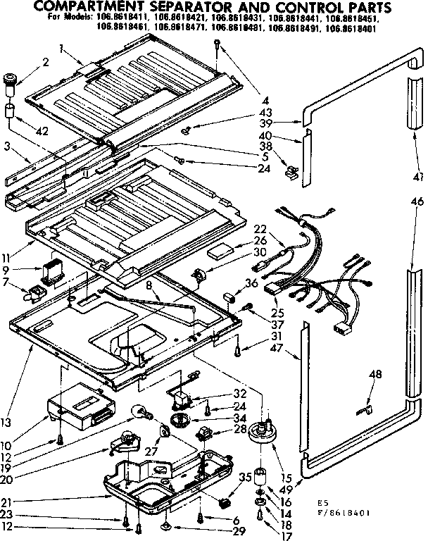 COMPARTMENT SEPARATOR & CONTROL PARTS