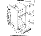 Kenmore 1068618480 cabinet parts diagram