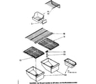 Kenmore 1068618410 shelf parts diagram