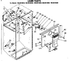 Kenmore 1068618540 liner parts diagram