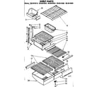Kenmore 1068618510 shelf parts diagram
