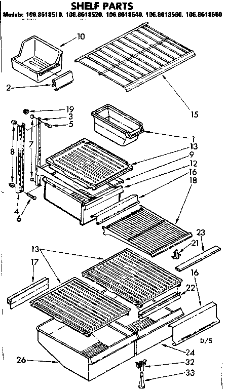 Shelf parts