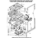 Kenmore 1068618510 compartment separator & control parts diagram
