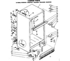 Kenmore 1068618561 cabinet parts diagram