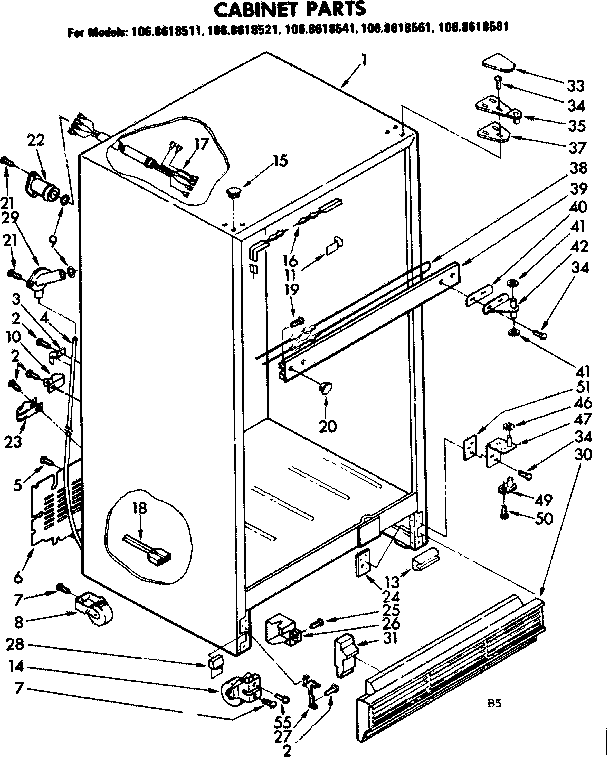 Cabinet parts