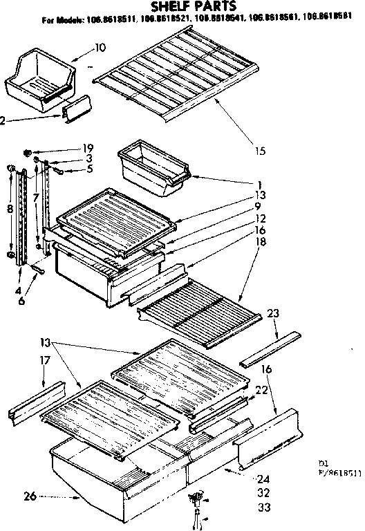Shelf parts