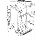 Kenmore 1068618710 cabinet parts diagram