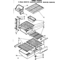 Kenmore 1068618710 shelf parts diagram