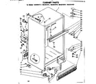 Kenmore 1068618721 cabinet parts diagram