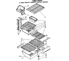 Kenmore 1068618721 shelf parts diagram