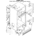 Kenmore 1068618712 cabinet parts diagram