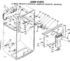 Kenmore 1068618762 liner parts diagram