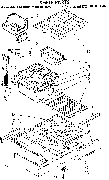 Shelf parts