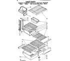 Kenmore 1068618723 shelf parts diagram
