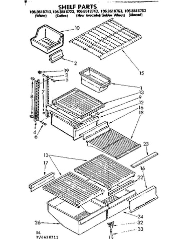 Shelf parts