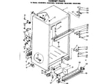 Kenmore 1068618860 cabinet parts diagram
