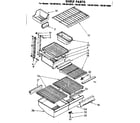 Kenmore 1068618860 shelf parts diagram