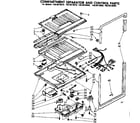 Kenmore 1068618860 compartment separator & control parts diagram
