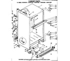 Kenmore 1068618821 cabinet parts diagram