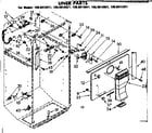 Kenmore 1068618861 liner parts diagram