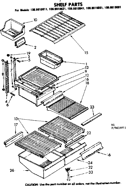 Shelf parts
