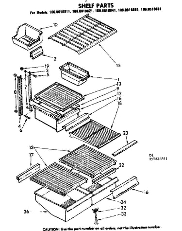 Shelf parts