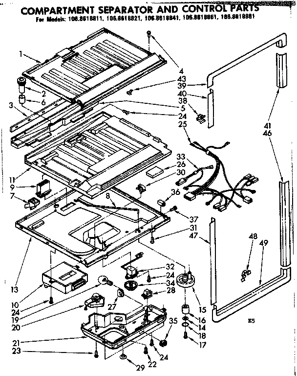 COMPARTMENT SEPARATOR & CONTROL PARTS