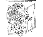 Kenmore 1068618861 compartment separator & control parts diagram