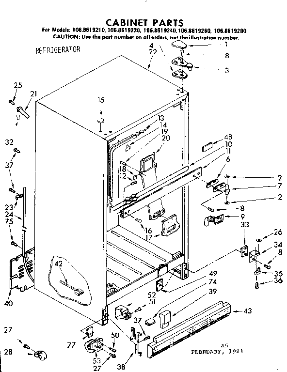 CABINET PARTS