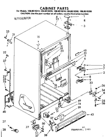 Cabinet parts