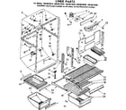 Kenmore 1068619260 liner parts diagram
