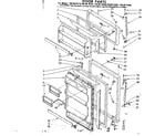 Kenmore 1068619280 door parts diagram