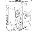 Kenmore 1068619281 cabinet parts diagram
