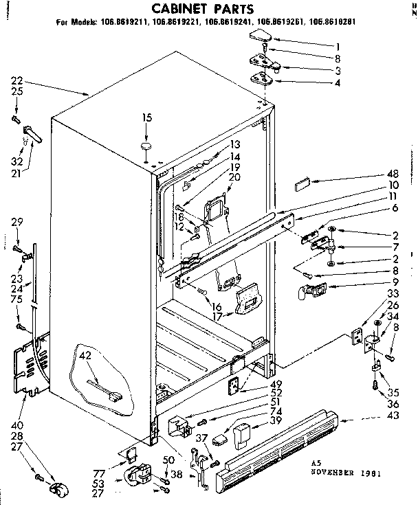 Cabinet parts