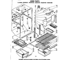 Kenmore 1068619221 liner parts diagram