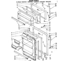 Kenmore 1068619221 door parts diagram