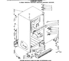 Kenmore 1068619282 cabinet parts diagram