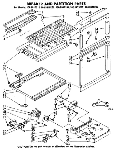 Breaker and partition parts