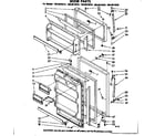Kenmore 1068619282 door parts diagram
