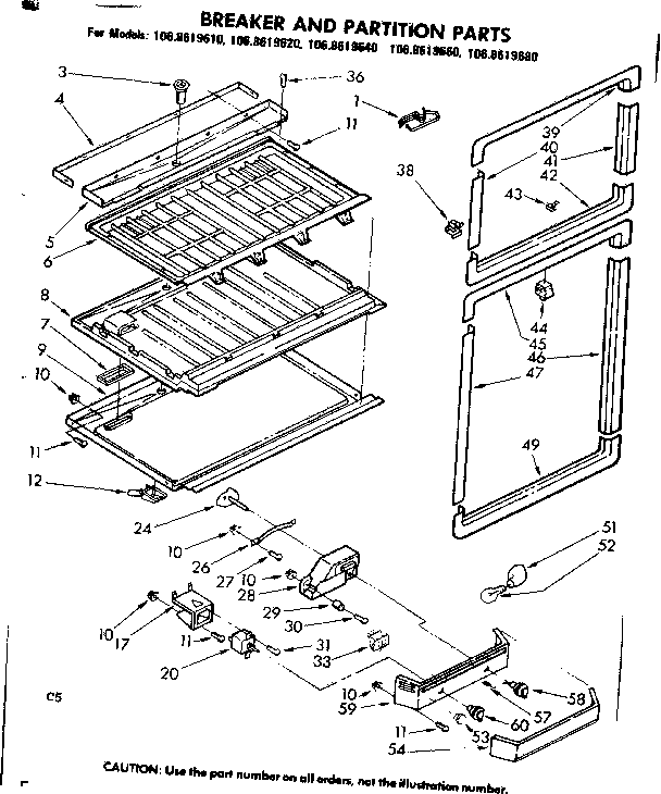 Breaker and partition parts
