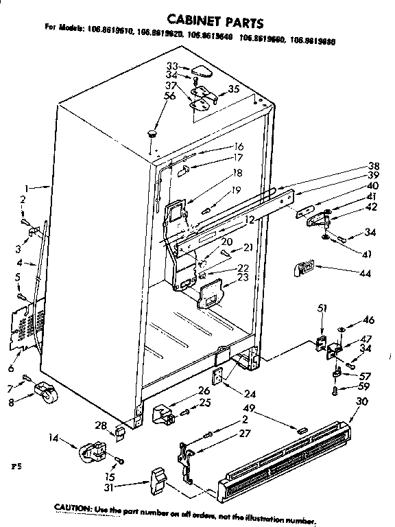 Cabinet parts