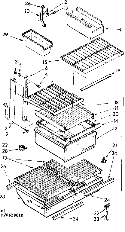 Shelf parts