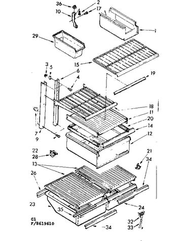 Shelf parts