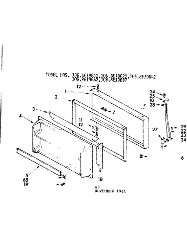 Freezer door parts