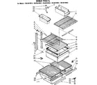 Kenmore 1068619622 shelf parts diagram