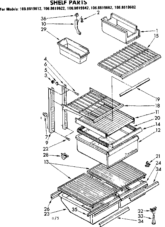 Shelf parts
