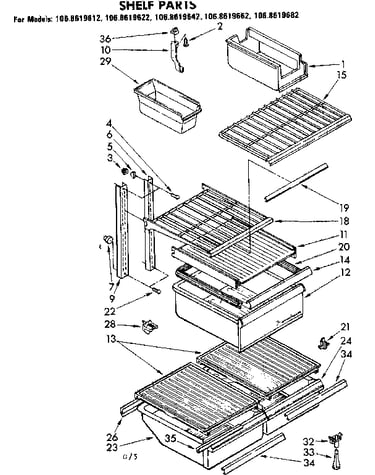 Shelf parts
