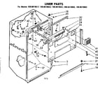 Kenmore 1068619682 liner parts diagram